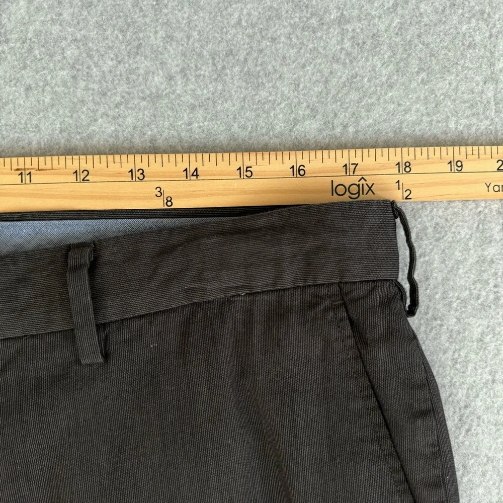 J Crew Pants Mens 34 X 32 Brown Black Micro Stripes Classic Fit Office Academia